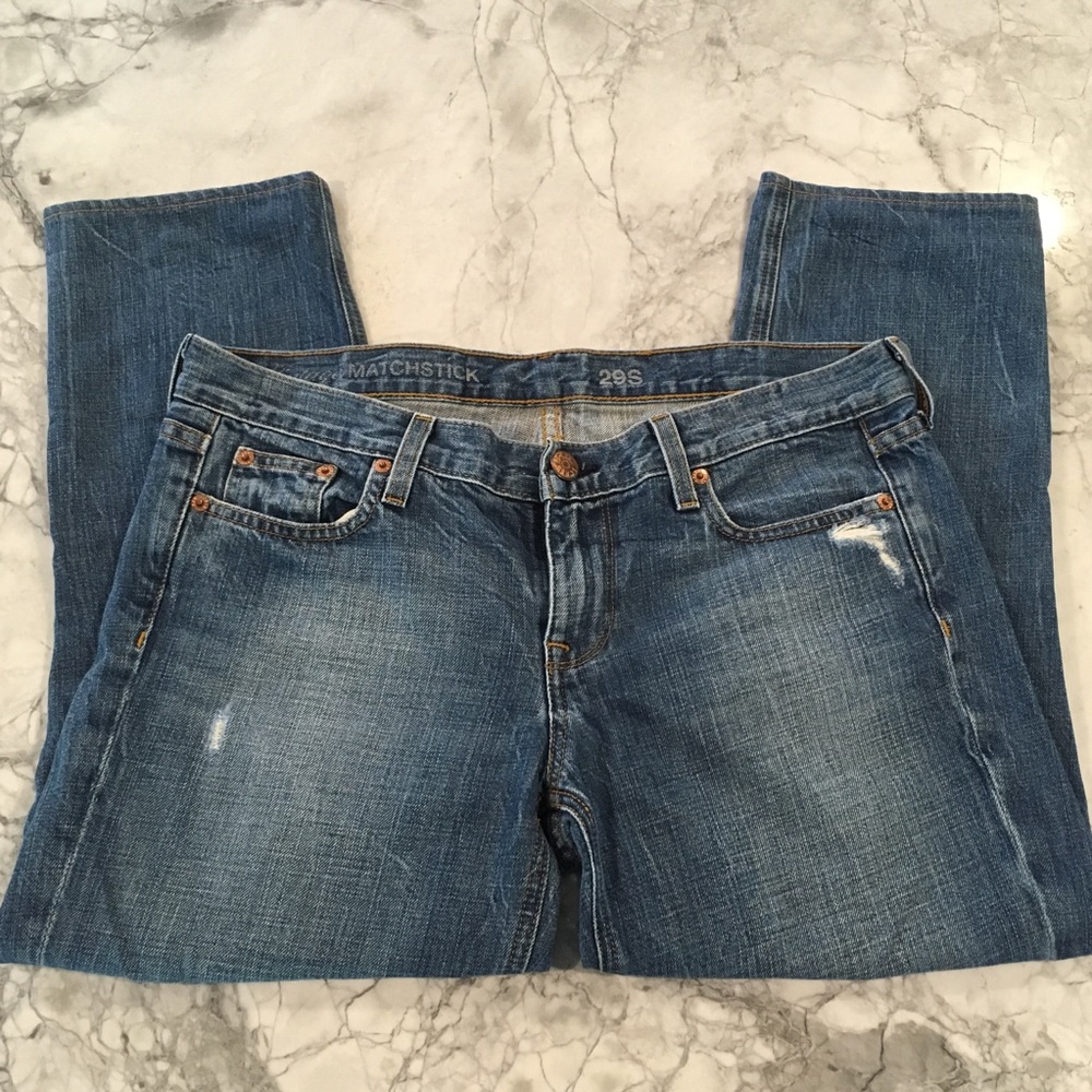 J Crew “Vintage Matchstick” 29S jeans distressed - Picture 2 of 7